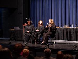 Nebraska Court of Appeals judges answer questions from NWU students. 